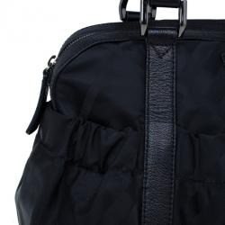 Pre Owned حقيبة يد بربري شيك نايلون أسود