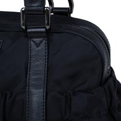 Pre Owned حقيبة يد بربري شيك نايلون أسود