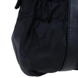 Pre Owned حقيبة يد بربري شيك نايلون أسود