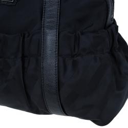 Pre Owned حقيبة يد بربري شيك نايلون أسود