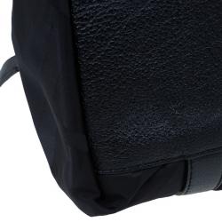 Pre Owned حقيبة يد بربري شيك نايلون أسود