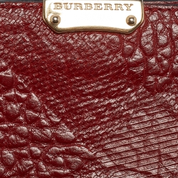 Burberry Red Leather Alvington Continental Wallet