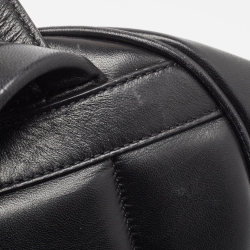 Burberry Black Quilted Leather TB Backpack
