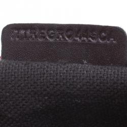 مملوكة مسبقًا حقيبة يد بربري PVC كاروهات هايماركت بنية داكنة