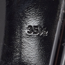 Pre Owned Burberry Black Leather Flanagan Pumps Size 35.5