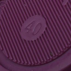 Pre Owned Burberry Purple Jelly Sandals Size 40