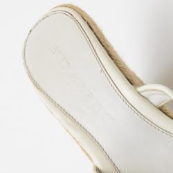 Pre Owned Burberry Novacheck Espadrilles Wedges Size 37