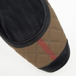 Pre Owned Burberry Nova Check Quilted Ballet Flats Size 37
