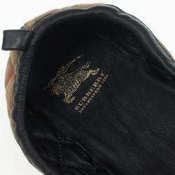Pre Owned Burberry Nova Check Quilted Ballet Flats Size 37