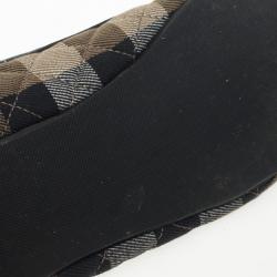 Pre Owned Burberry Nova Check Quilted Ballet Flats Size 37