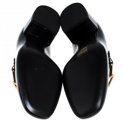 Burberry Black Patent Leather Chillcot Loafer Size 37