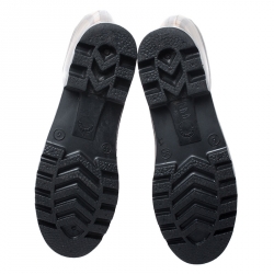 مملوكة مسبقًا Burberry Multicolor House Check Rubber Rain Boots Size 39