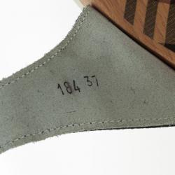 مملوكة مسبقًا Burberry Black Leather Buckle Wooden Clogs Size 37