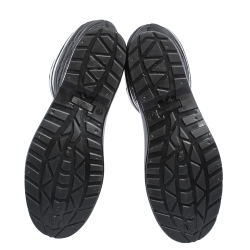 مملوكة مسبقًا Burberry Black Rubber And Patent Wellington Rain Boots Size 41