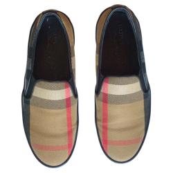 مملوكة مسبقًا Burberry House Check Canvas Slip On Sneakers Size 36