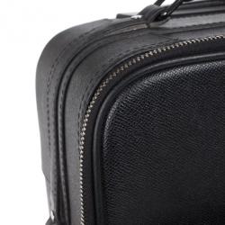 Pre Owned Burberry Black London Leather Two-Wheel Suitcase