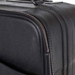 Pre Owned Burberry Black London Leather Two-Wheel Suitcase