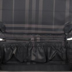 Pre Owned Burberry Black London Leather Two-Wheel Suitcase