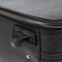 Pre Owned Burberry Black London Leather Two-Wheel Suitcase