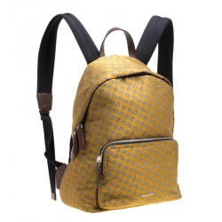 Burberry  Yellow/Black Tie Print Fabric Simple Abbeydale Backpack