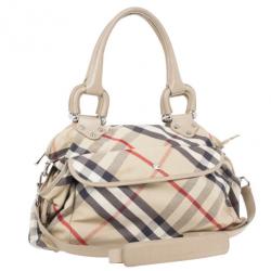 مملوكة مسبقًا Burberry Nova Check Canvas Diaper Bag