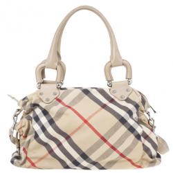 مملوكة مسبقًا Burberry Nova Check Canvas Diaper Bag