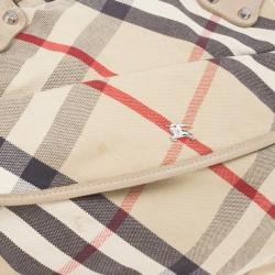 مملوكة مسبقًا Burberry Nova Check Canvas Diaper Bag