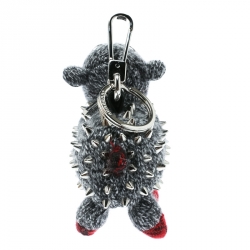 Burberry Grey Studded Wendy Sheep Key Ring / Bag Charm