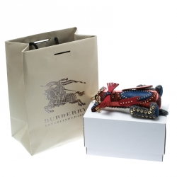 مملوكة مسبقًا دلاية حقيبة / ميدالية مفاتيح بربري روفوس القط م زخرفة كشمير