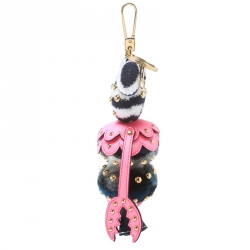 Pre Owned Burberry Navy Blue Hugo Lobster Key Ring / Bag Charm