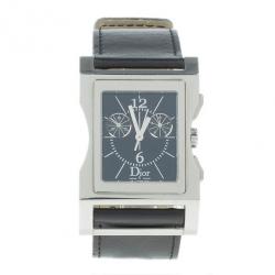 Pre Owned Dior Black Stainless Steel Chris 47 Women's Wristwatch 30MM
