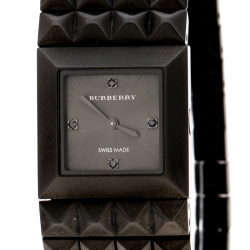 Burberry Black Gauntlet Pyramid Flex Bracelet Women's Wristwatch 20MM