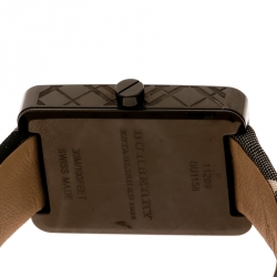 Pre Owned Burberry Black Stainless Steel BU1158 Women's Wristwatch 25 mm