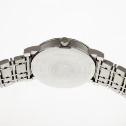 Pre Owned Burberry White Stainless Steel Women's Wristwatch 38 MM