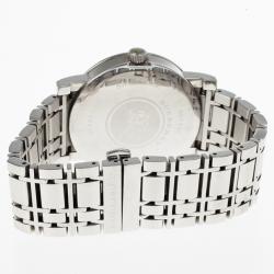 Pre Owned Burberry White Stainless Steel Women's Wristwatch 38 MM