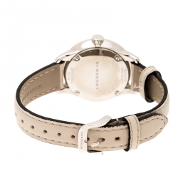 Burberry Grey Check-Stamped Stainless Steel Classic BU10105 Women's Wristwatch 32 mm