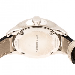 Burberry Grey Check-Stamped Stainless Steel Classic BU10105 Women's Wristwatch 32 mm