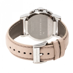 Pre Owned Burberry Beige Stainless Steel Classic BU9702 Women's Wristwatch 39 mm