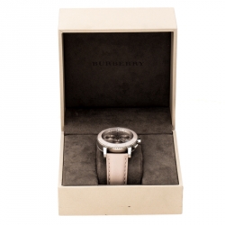 Pre Owned Burberry Beige Stainless Steel Classic BU9702 Women's Wristwatch 39 mm