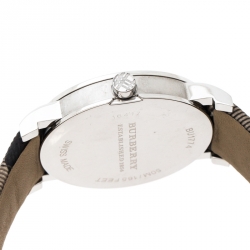 Burberry Grey Stainless Steel Heritage BU1774 Unisex Wristwatch 38 mm