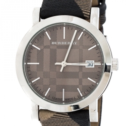 Burberry Grey Stainless Steel Heritage BU1774 Unisex Wristwatch 38 mm