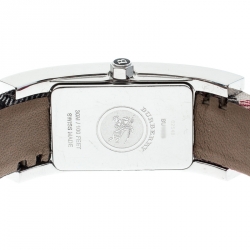 Pre Owned Burberry Silver Pink Stainless Steel Heritage BU1025 Women's Wristwatch 18 mm