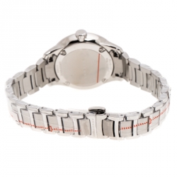 Pre Owned Burberry Peach Stainless Steel Classic BU10111 Women's Wristwatch 32 mm