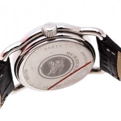 Pre Owned Burberry Silver Stainless Steel BU1220 Women's Wristwatch 25 MM