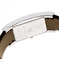 Pre Owned Burberry White Stainless Steel 14000G Women's Wristwatch 24 mm