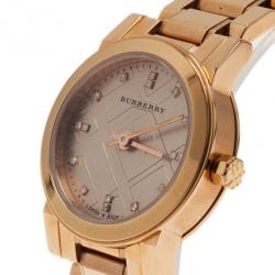 Pre Owned Burberry Silver Stainless Steel The City BU9126 Women's Wristwatch 25MM