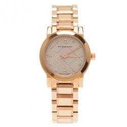 Pre Owned Burberry Silver Stainless Steel The City BU9126 Women's Wristwatch 25MM