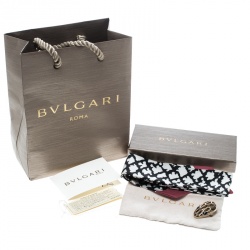 Bvlgari Multicolor Abstract Popcorn Patterned Silk Tie Me up Scarf