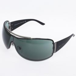 Pre Owned Bvlgari Black Shield Mask Woman Sunglasses