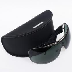 Pre Owned Bvlgari Black Shield Mask Woman Sunglasses